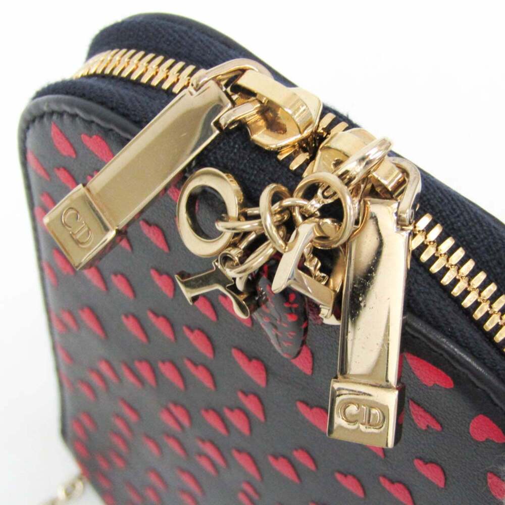 CHRISTIAN DIOR Red Leather Shoulder Bag - Picture 10 of 11